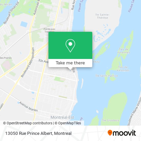 13050 Rue Prince Albert map