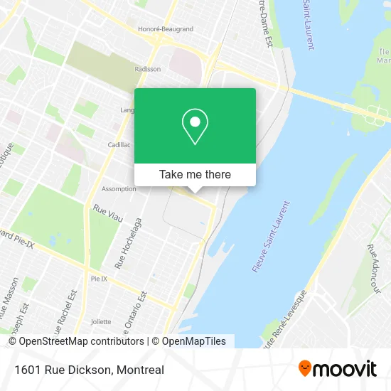 1601 Rue Dickson map
