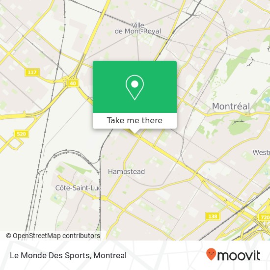 Le Monde Des Sports map