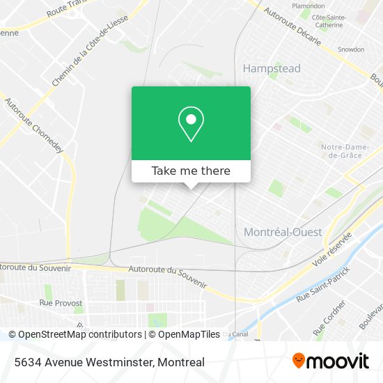 5634 Avenue Westminster map