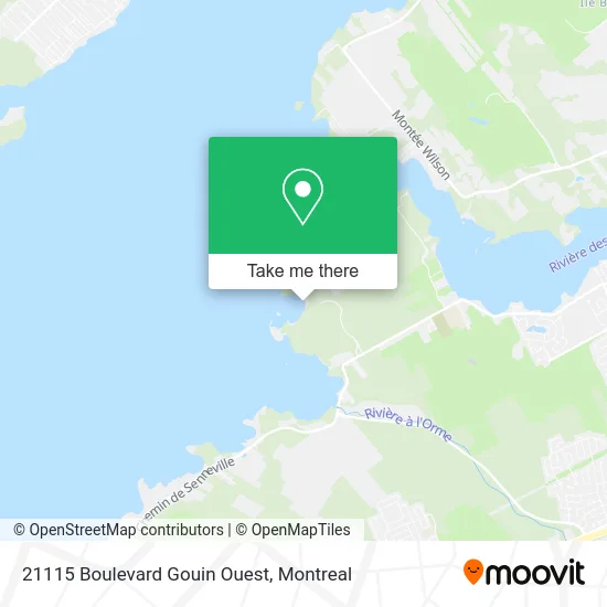 21115 Boulevard Gouin Ouest map