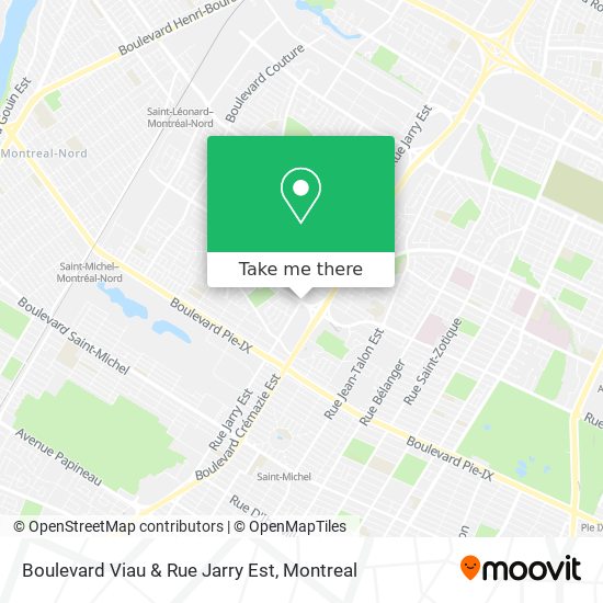 Boulevard Viau & Rue Jarry Est map