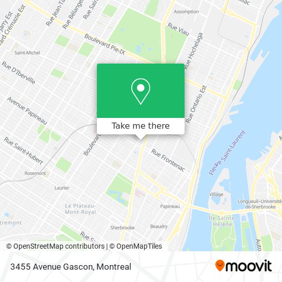 3455 Avenue Gascon map