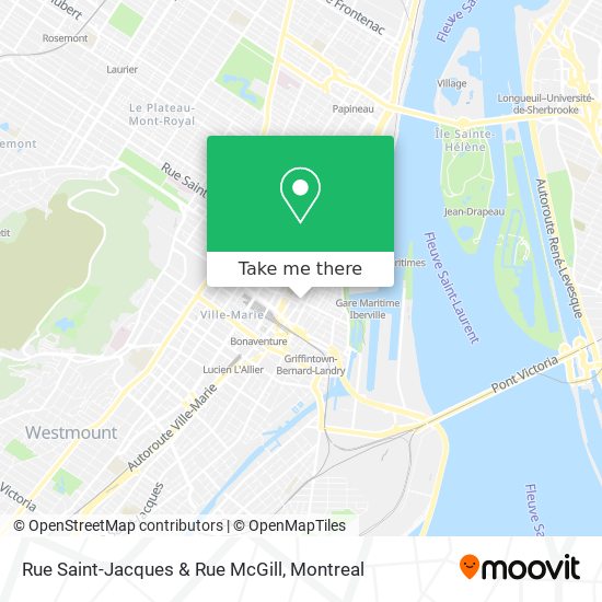 Rue Saint-Jacques & Rue McGill map