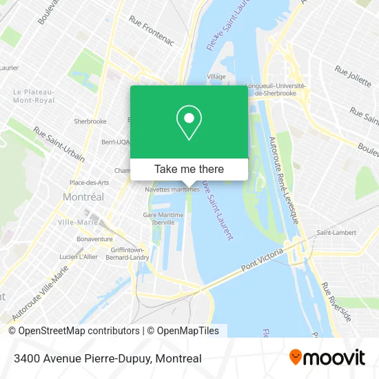 3400 Avenue Pierre-Dupuy map