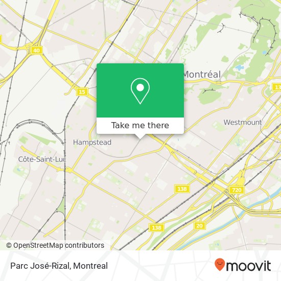 Parc José-Rizal map