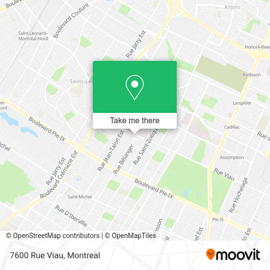 7600 Rue Viau map