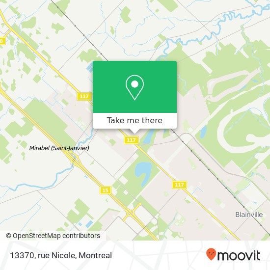 13370, rue Nicole map