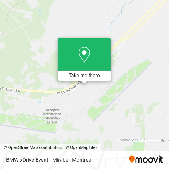 BMW xDrive Event - Mirabel map