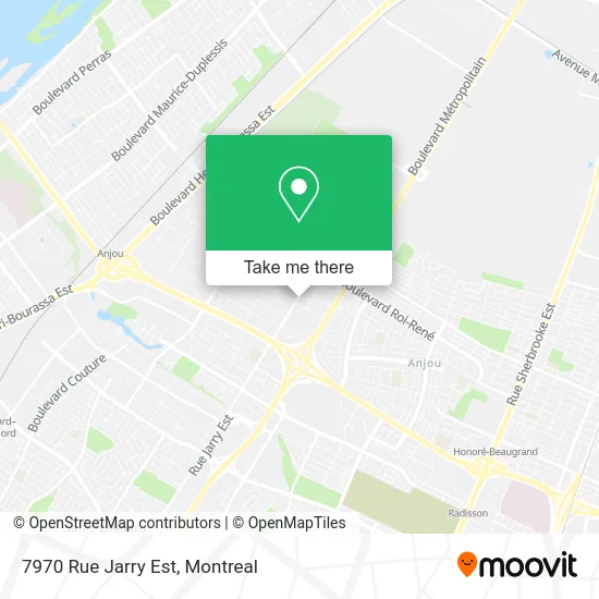 7970 Rue Jarry Est map