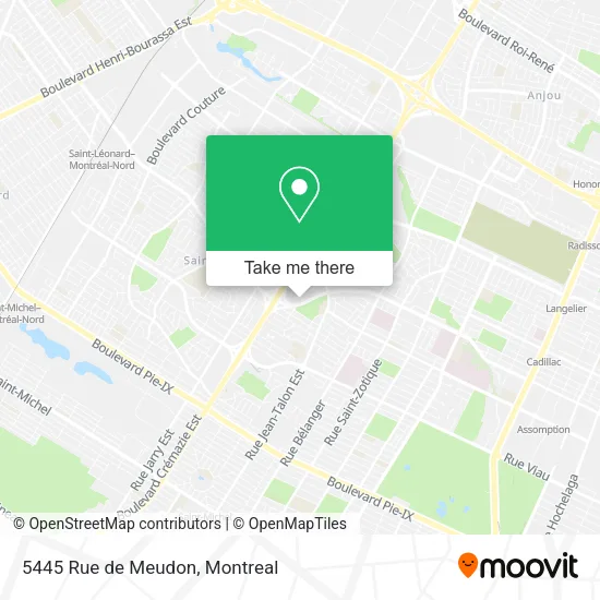 5445 Rue de Meudon map