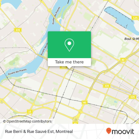 Rue Berri & Rue Sauvé Est map