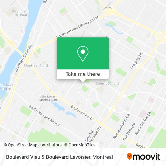 Boulevard Viau & Boulevard Lavoisier map