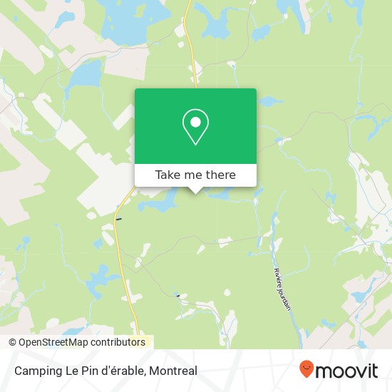 Camping Le Pin d'érable map