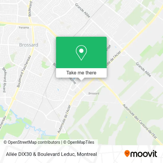Allée DIX30 & Boulevard Leduc map