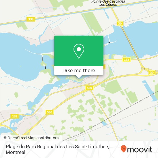 Plage du Parc Régional des Iles Saint-Timothée map