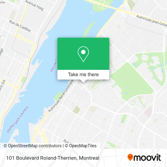 101 Boulevard Roland-Therrien map