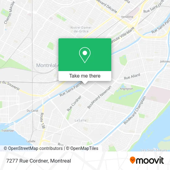7277 Rue Cordner map