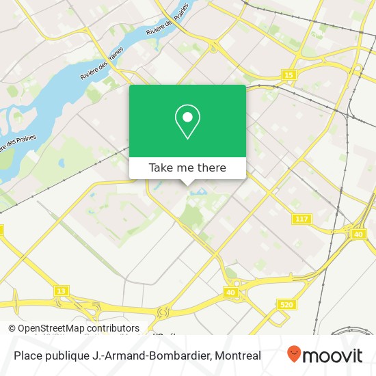 Place publique J.-Armand-Bombardier map