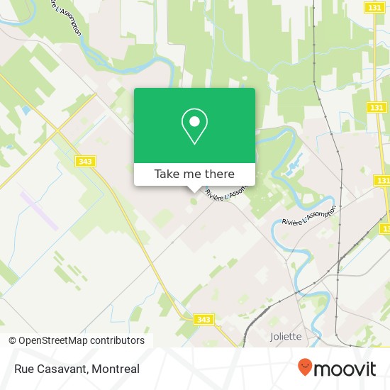 Rue Casavant map