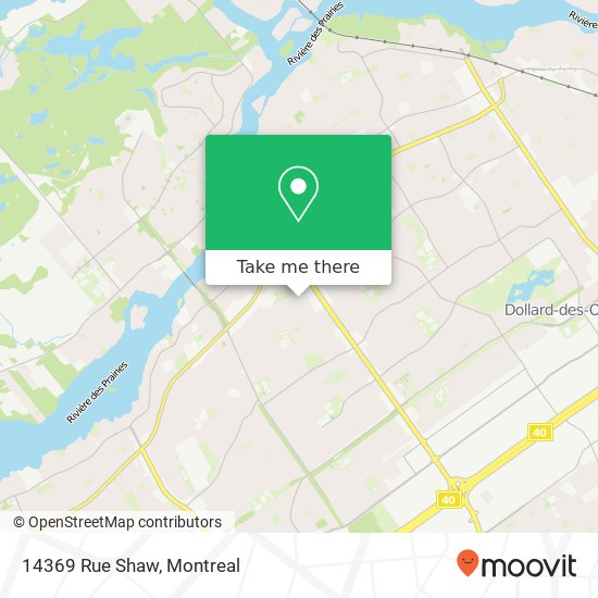 14369 Rue Shaw map