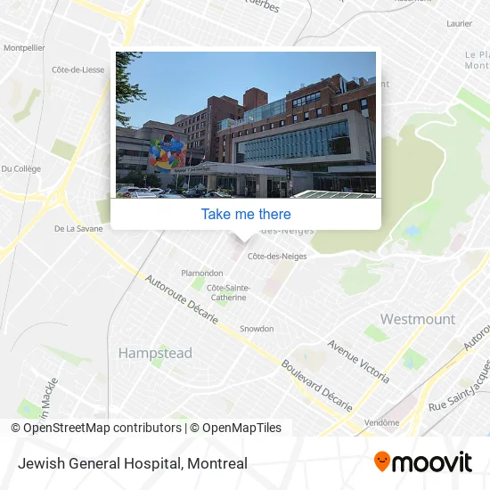 Jewish General Hospital map