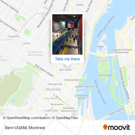 Berri-UQAM map