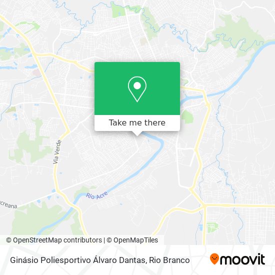 Mapa Ginásio Poliesportivo Álvaro Dantas