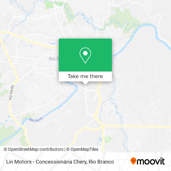 Mapa Lin Motors - Concessionária Chery