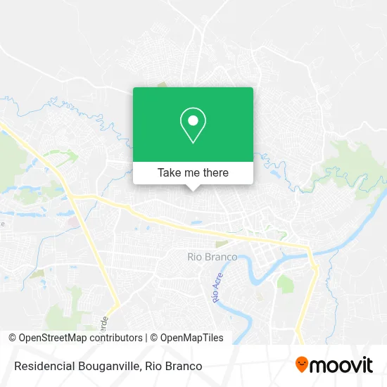 Residencial Bouganville map