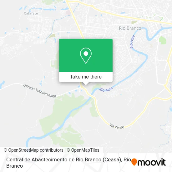Central de Abastecimento de Rio Branco (Ceasa) map