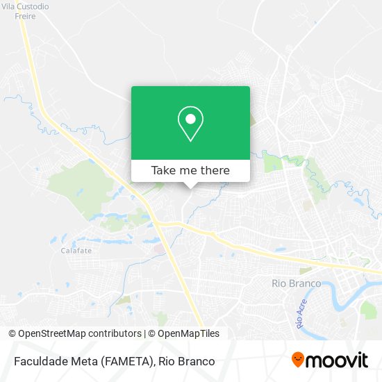 Mapa Faculdade Meta (FAMETA)