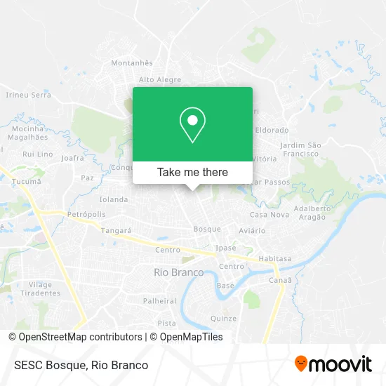 SESC Bosque map