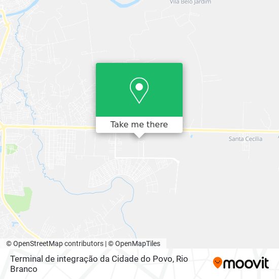 Terminal de integração da Cidade do Povo map
