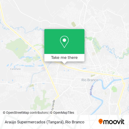 Mapa Araújo Supermercados (Tangará)