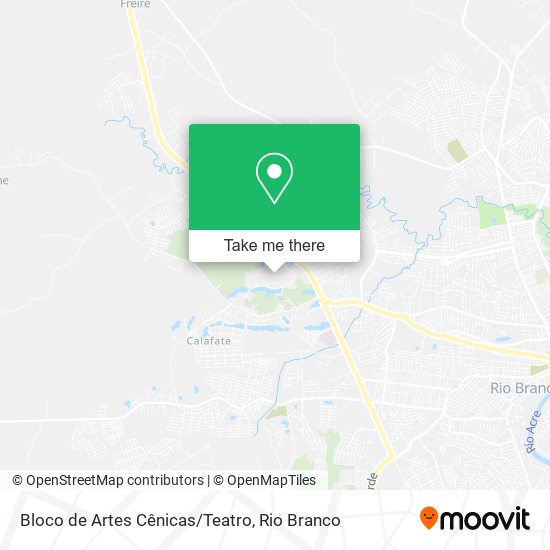 Mapa Bloco de Artes Cênicas/Teatro