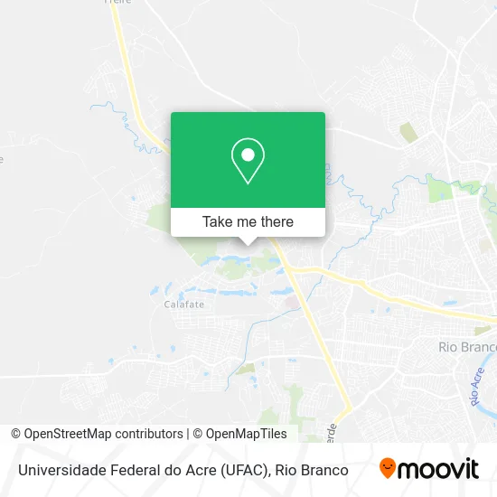 Universidade Federal do Acre (UFAC) map