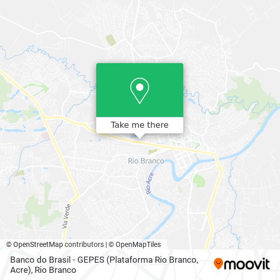 Banco do Brasil - GEPES (Plataforma Rio Branco, Acre) map