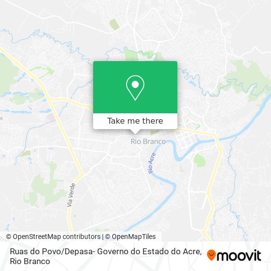 Ruas do Povo / Depasa- Governo do Estado do Acre map
