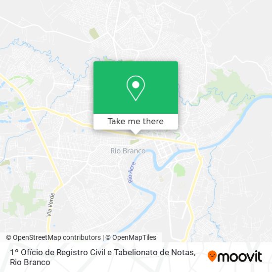 1º Ofício de Registro Civil e Tabelionato de Notas map