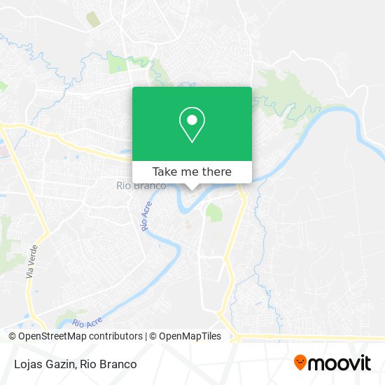 Lojas Gazin map
