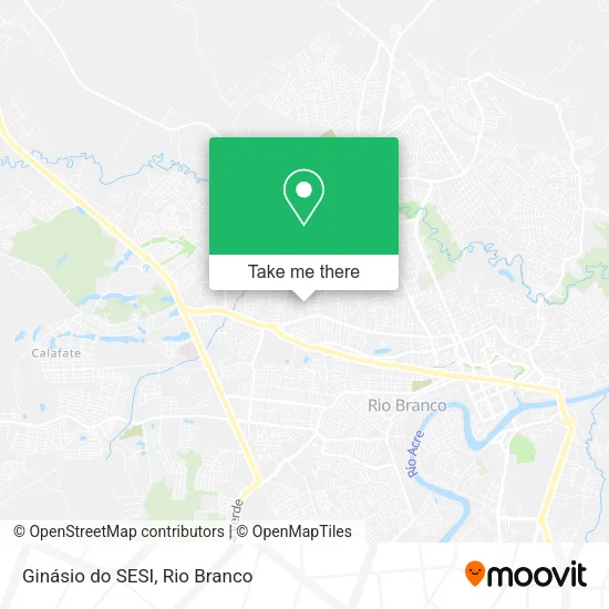 Ginásio do SESI map