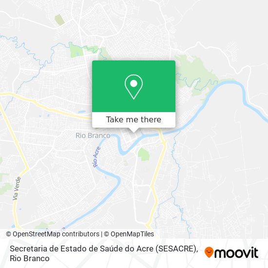 Secretaria de Estado de Saúde do Acre (SESACRE) map