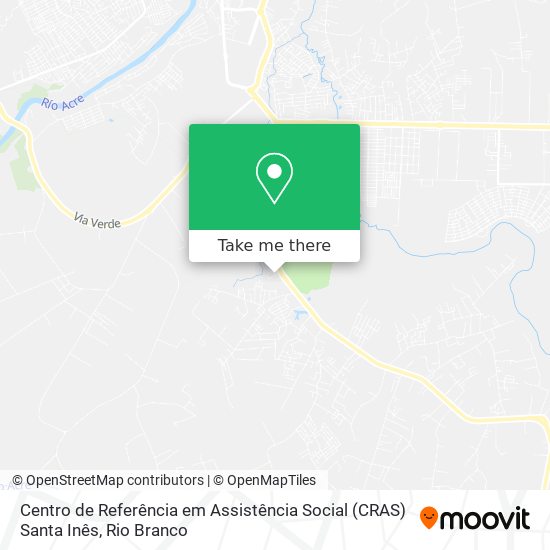 Mapa Centro de Referência em Assistência Social (CRAS) Santa Inês