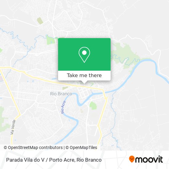 Parada Vila do V / Porto Acre map