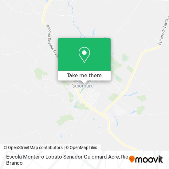 Escola Monteiro Lobato Senador Guiomard Acre map