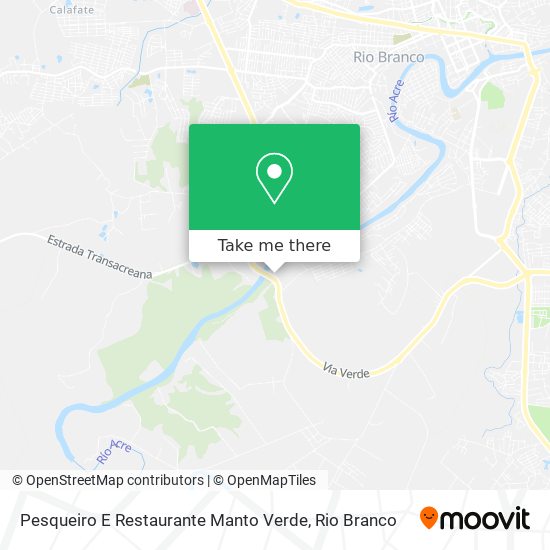 Pesqueiro E Restaurante Manto Verde map