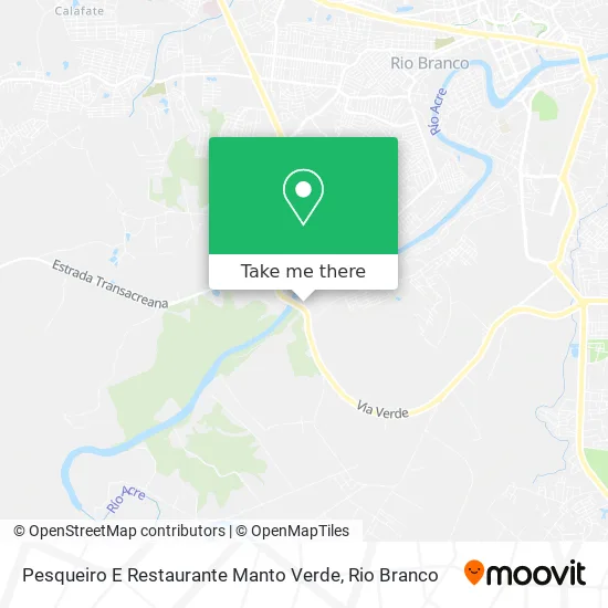 Pesqueiro E Restaurante Manto Verde map