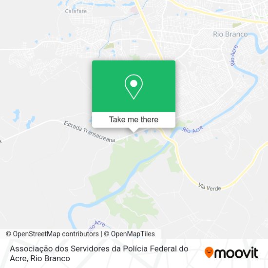 Associação dos Servidores da Polícia Federal do Acre map