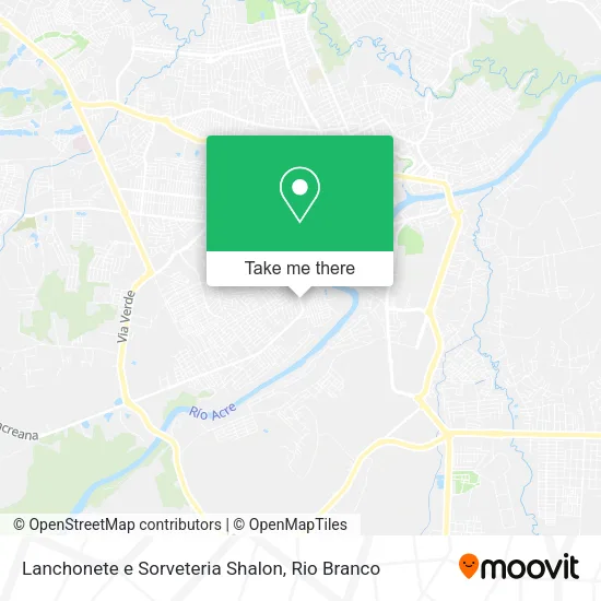 Lanchonete e Sorveteria Shalon map